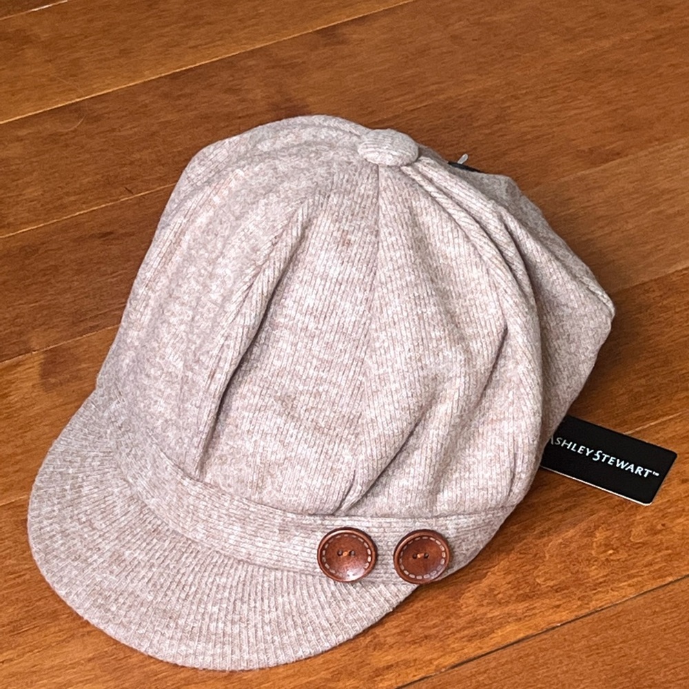 NWT David And Young Women's Brushed Knit Jersey Cabbie Hat OS